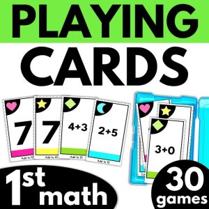 1st Grade Math Playing Cards