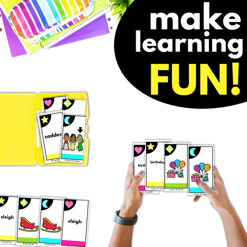 2nd and 3rd Grade Phonics Playing Cards - Image 4