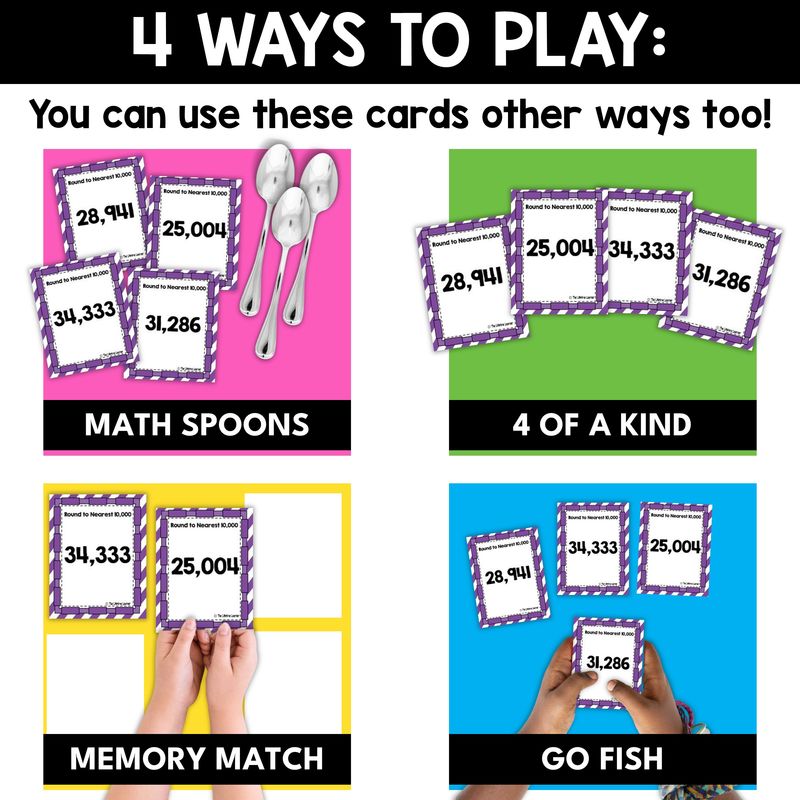 Rounding to the Nearest 10,000 Math Spoons Game - Image 4