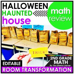 2nd Grade Math Review Halloween Room Transformation