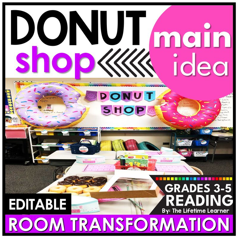 Donut Classroom Transformation Main Idea Reading Passages