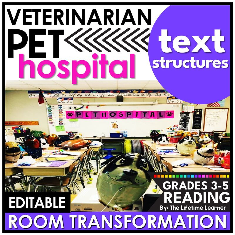 Pet Classroom Transformation Text Structures Reading Passages