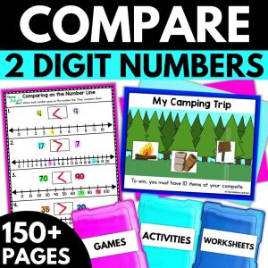 1st Grade Comparing Numbers to 120 Worksheets