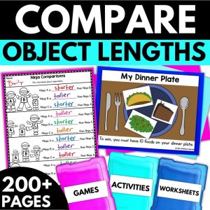 1st Grade Compare Object Lengths Worksheets