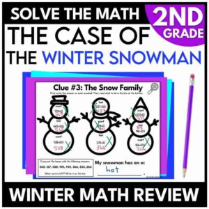 Winter Mystery - 2nd Grade Math Review