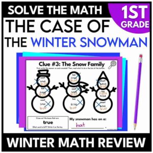 Winter Mystery - 1st Grade Math Review