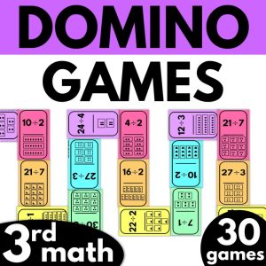 3rd Grade Math Domino Games