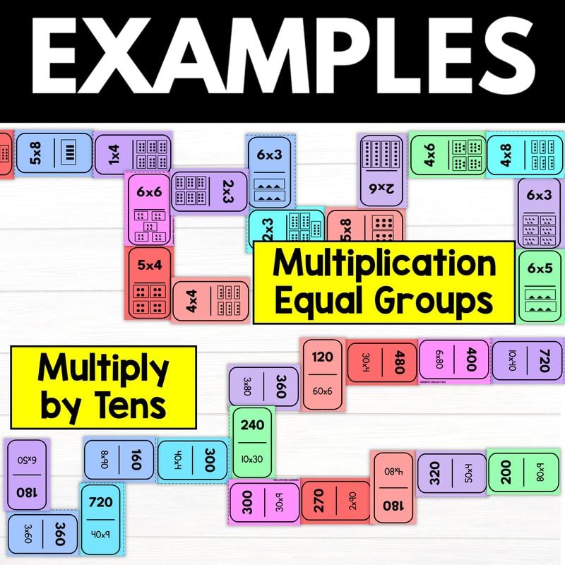 3rd Grade Math Domino Games - Image 4