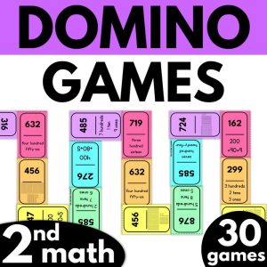 2nd Grade Math Domino Games