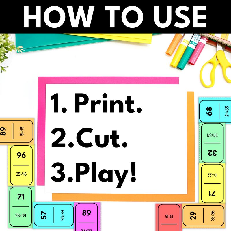 2nd Grade Math Domino Games - Image 3