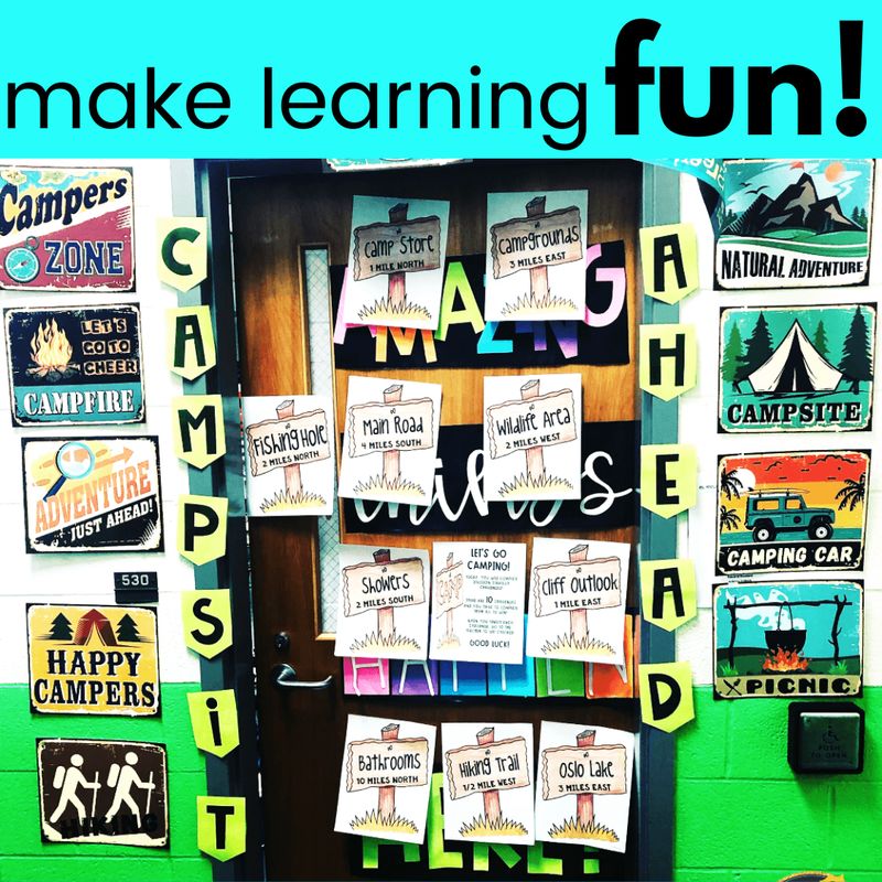 1st Grade Camping Classroom Transformation Ending Digraphs - Image 3