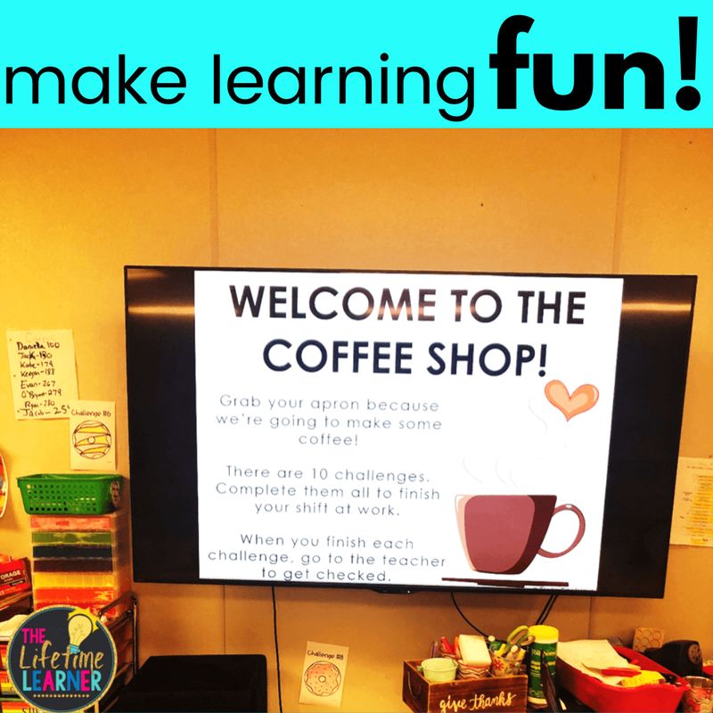 1st Grade Add and Subtract to 20 Coffee Shop Room Transformation - Image 2