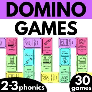 2nd Grade Phonics Domino Games