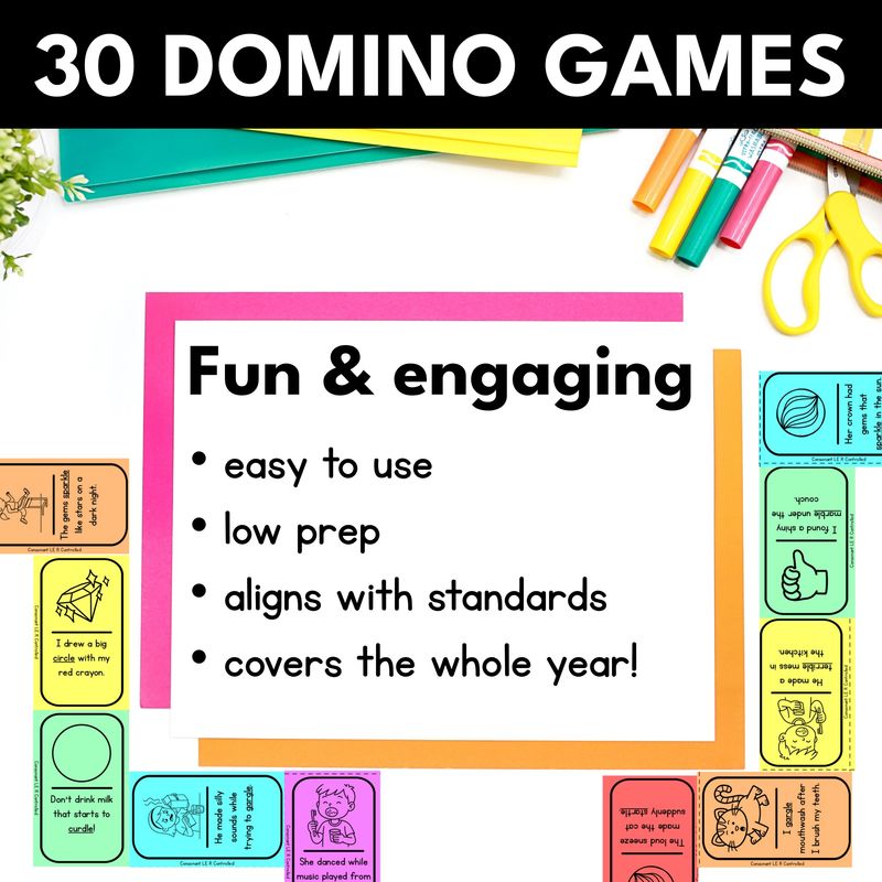 2nd Grade Phonics Domino Games - Image 2