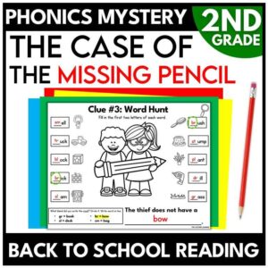 Back to School 2nd Grade Phonics Mystery – Reading Review