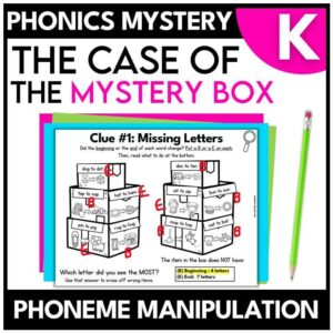 Box Kindergarten Phonics Mystery – Phoneme Manipulation