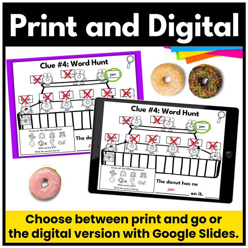 Donut Kindergarten Phonics Mystery – Digraphs Review - Image 4