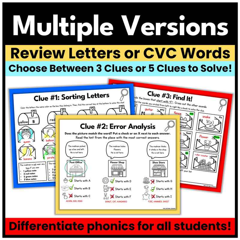 Mailman Kindergarten Phonics Mystery – Beginning Sounds - Image 3
