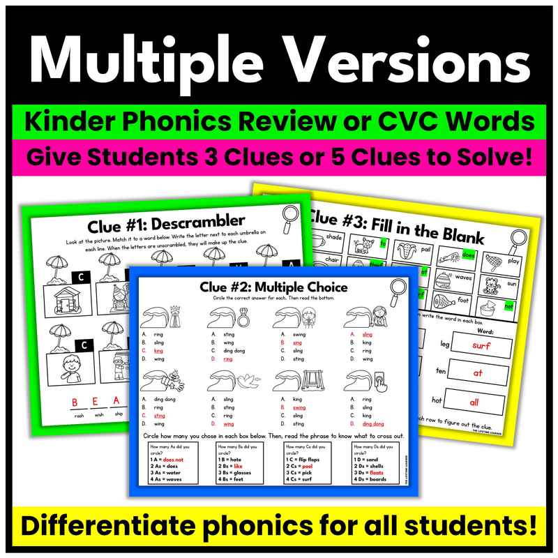 Summer Kindergarten Phonics Mystery – Reading Review - Image 3