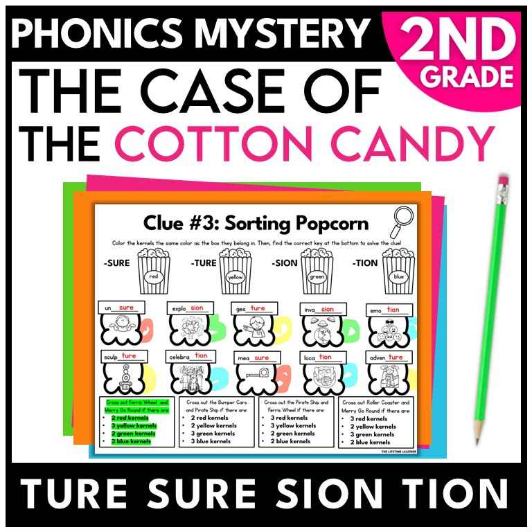 Theme Park 2nd Grade Phonics Mystery – Final Stable Syllable