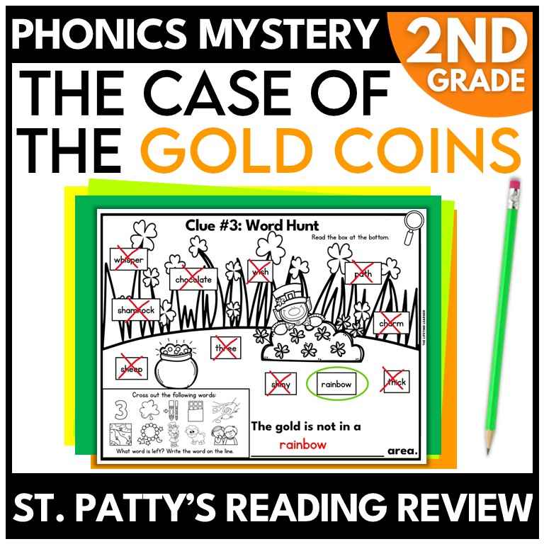 St. Patrick's Day 2nd Grade Phonics Mystery – Reading Review
