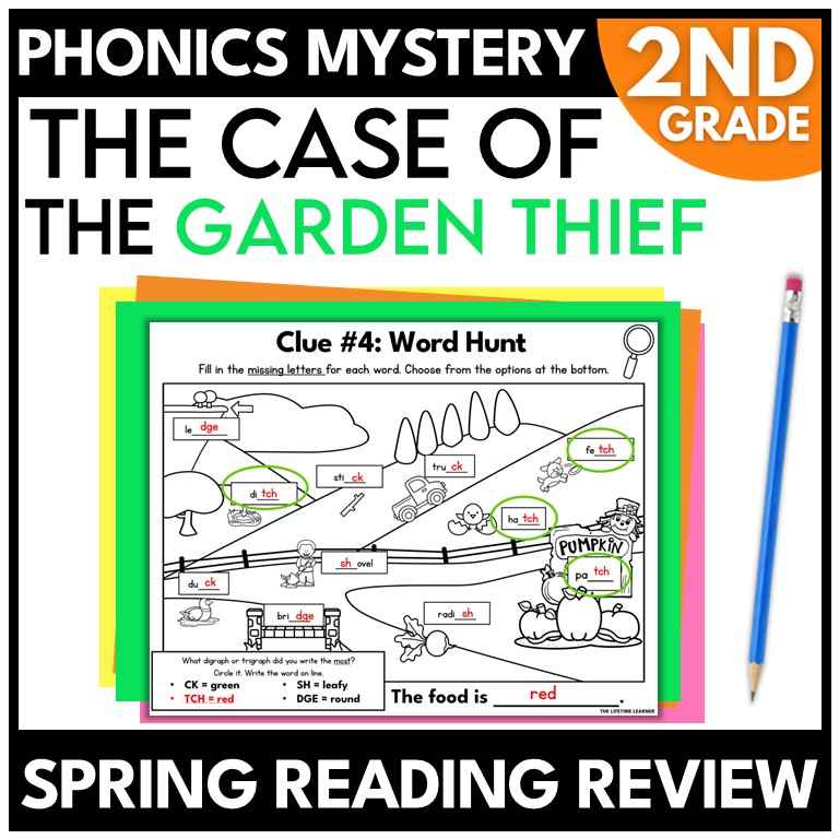 Spring 2nd Grade Phonics Mystery – Reading Review