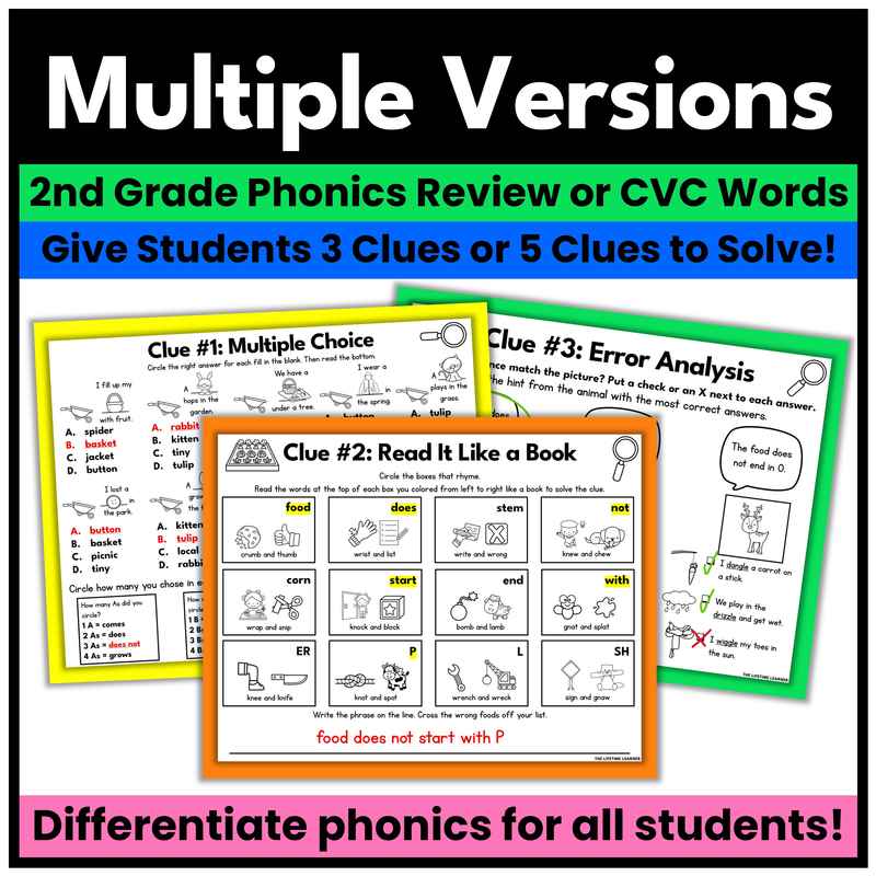 Spring 2nd Grade Phonics Mystery – Reading Review - Image 3