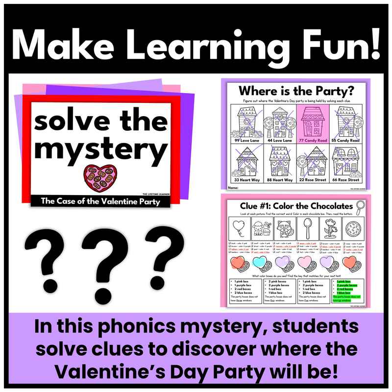 Valentine's Day 2nd Grade Phonics Mystery – Reading Review - Image 2