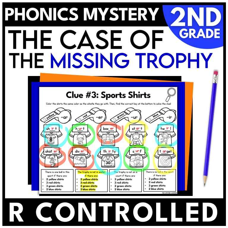 Sports 2nd Grade Phonics Mystery – R Controlled Vowels