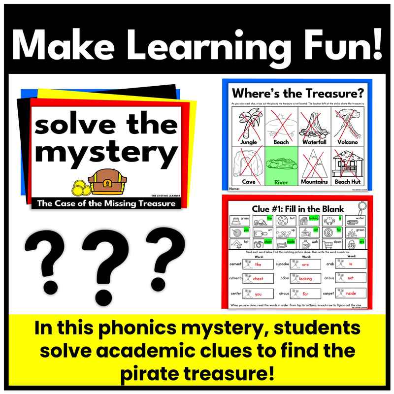 Pirate 2nd Grade Phonics Mystery – Hard and Soft C G - Image 2