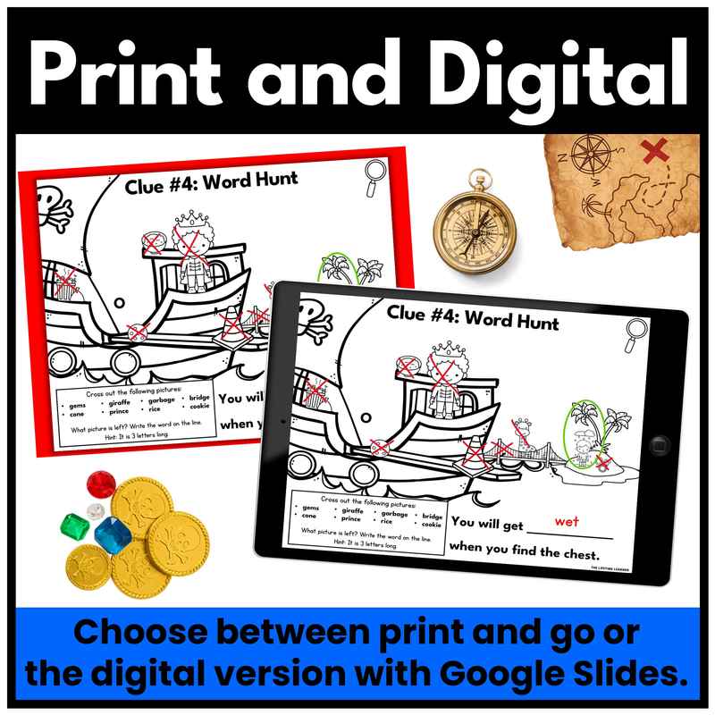 Pirate 2nd Grade Phonics Mystery – Hard and Soft C G - Image 4
