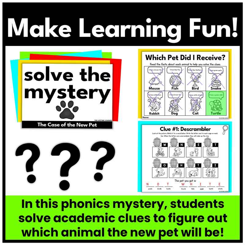 Pet 2nd Grade Phonics Mystery – Consonant LE - Image 2