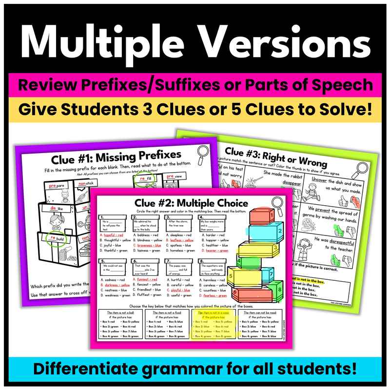Box Grammar Mystery – Prefixes and Suffixes - Image 3