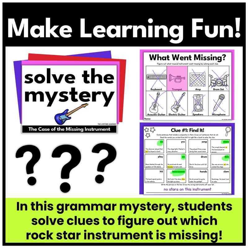 Rock Star Grammar Mystery – Conjunctions - Image 2