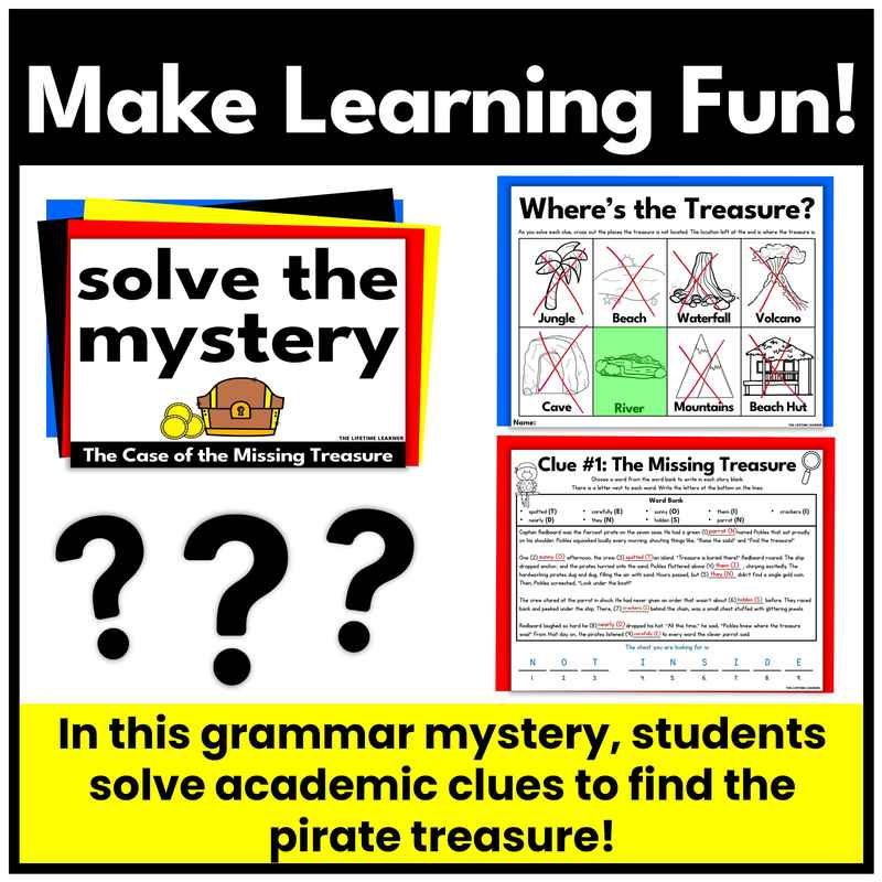 Pirate Parts of Speech Mystery | Grammar Review - Image 2