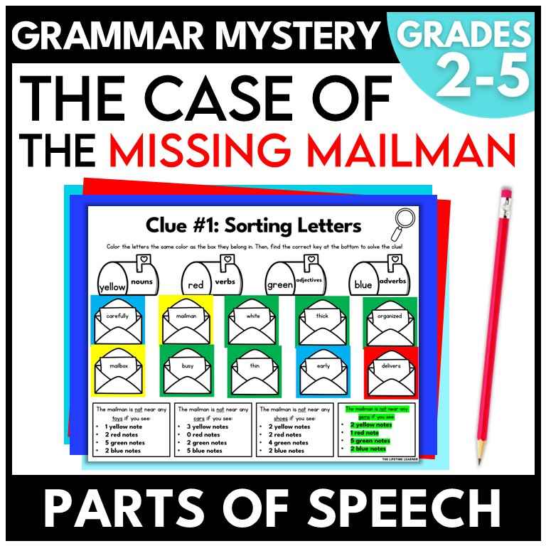 Mailman Parts of Speech Mystery | Grammar Review