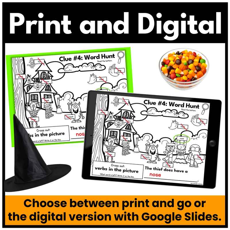 Halloween Parts of Speech Mystery | Grammar Review - Image 4