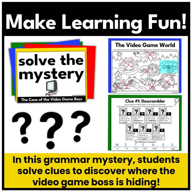 Video Game Parts of Speech Mystery | Grammar Review - Image 2