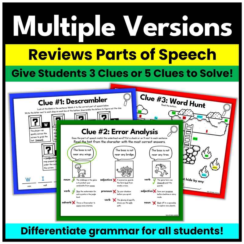 Video Game Parts of Speech Mystery | Grammar Review - Image 3