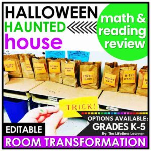 Halloween Math and Reading Classroom Transformation Bundle