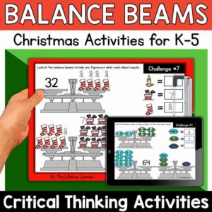 Christmas Balance Beams Math Logic Puzzles