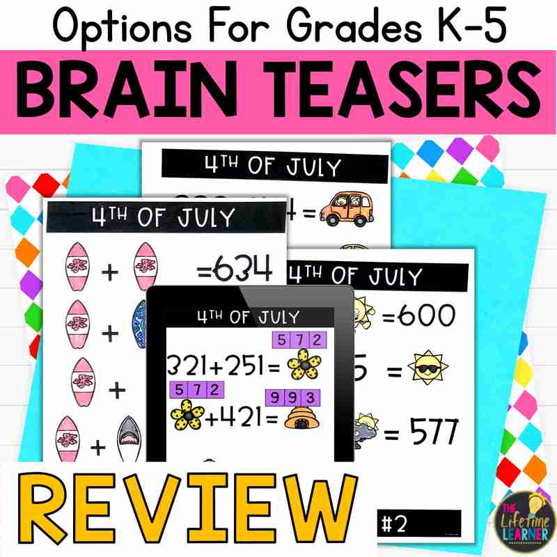 Review Math Brain Teasers
