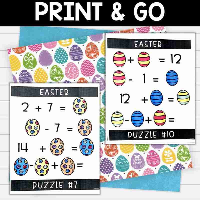 Easter Math Brain Teasers - Image 3