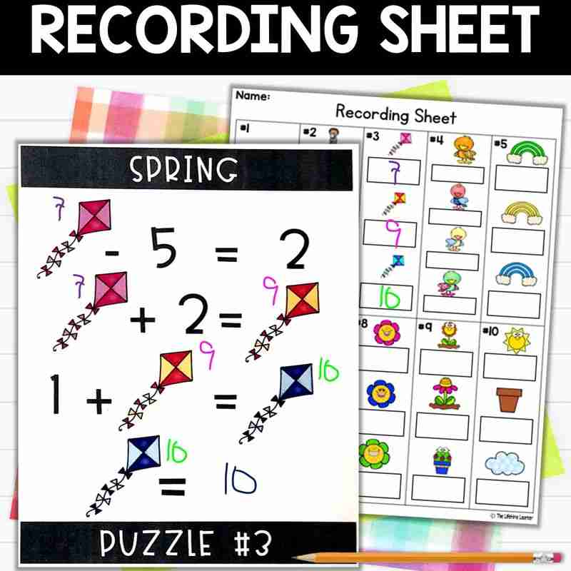 Addition and Subtraction to 10 Brain Teasers Bundle - Image 4