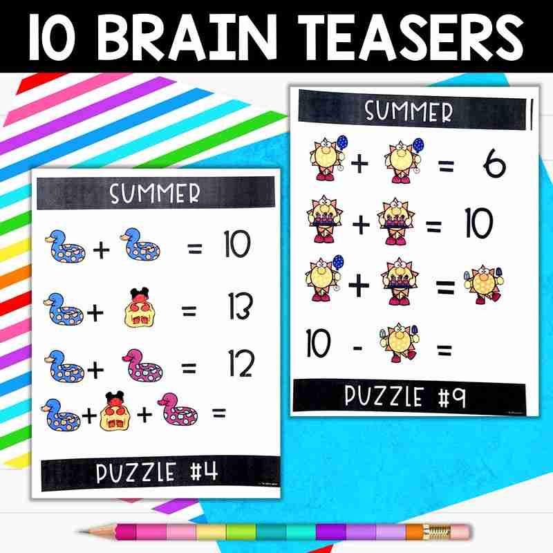 Summer Math Brain Teasers - Image 2