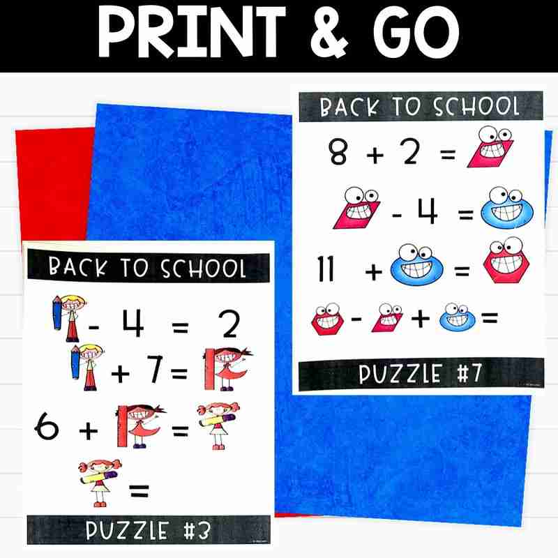 Back to School Math Brain Teasers - Image 3