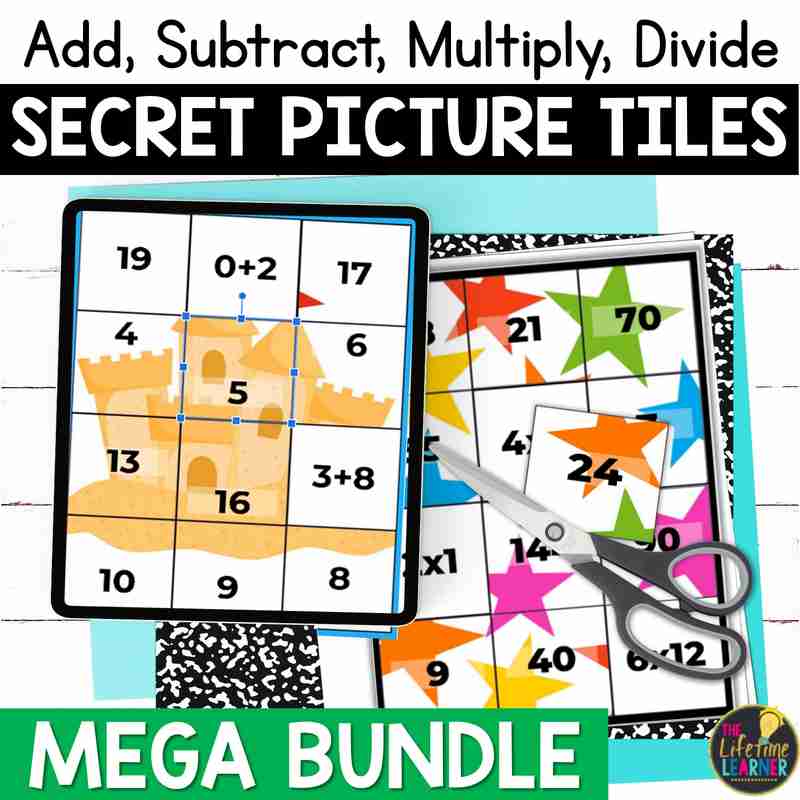 Holiday Math Mystery Pictures MEGA Bundle