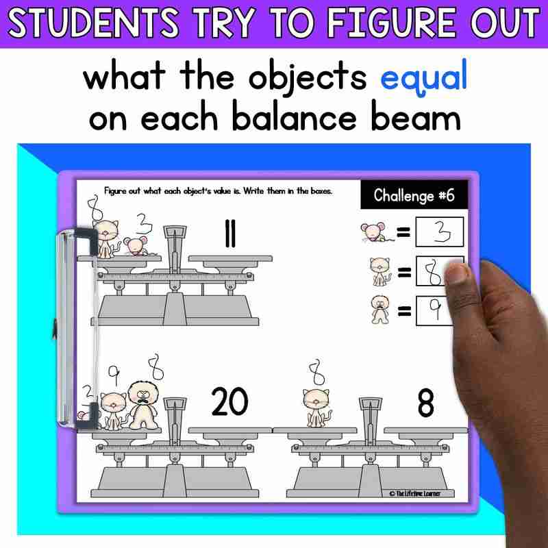 Winter Balance Beams Math Logic Puzzles - Image 2