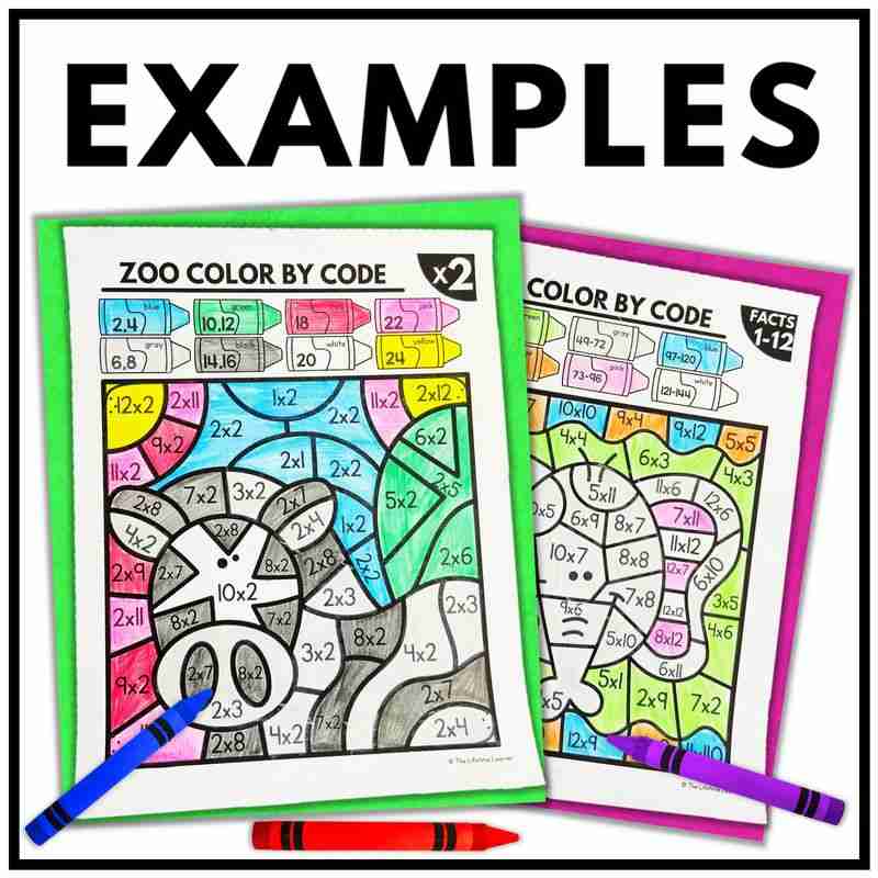 Zoo Math Coloring Pages - Image 4
