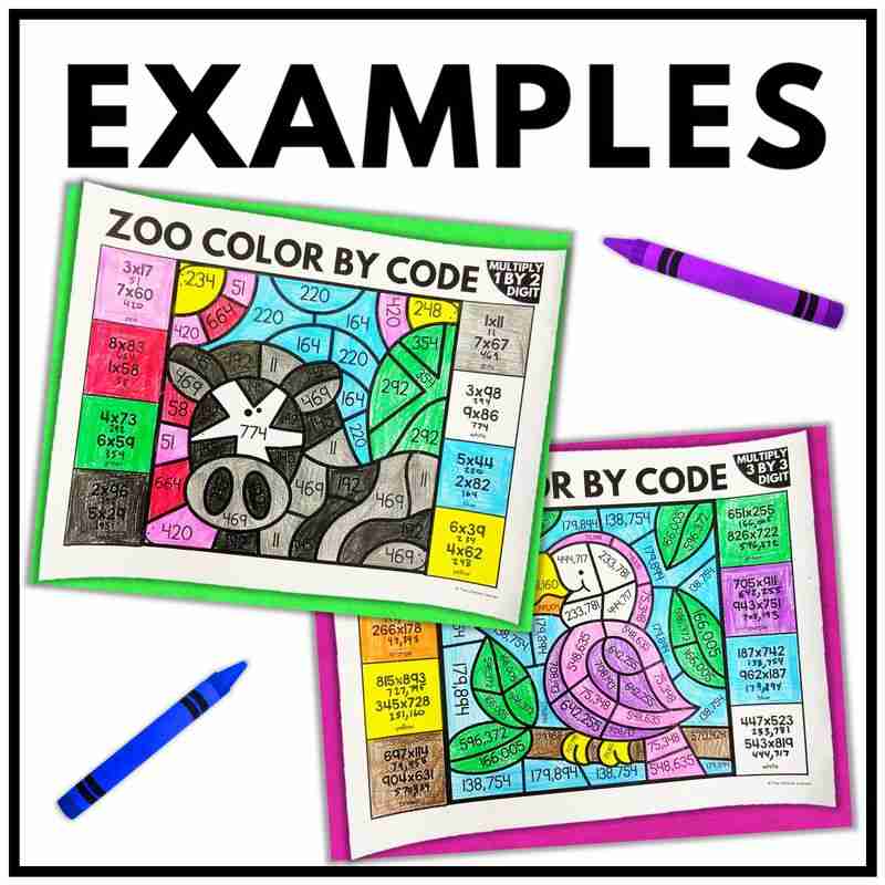 Zoo Math Coloring Pages - Image 3